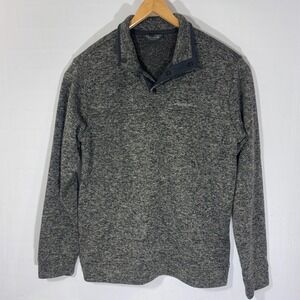 Eddie‎ Bauer Radiator Fleece Mock Neck Snap Pullover Sweater Mens Size L